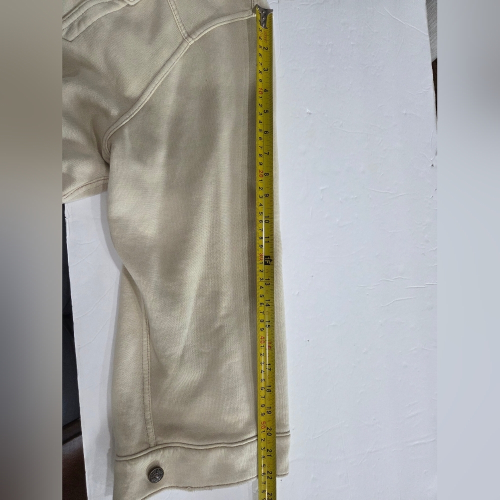 Free People Dreamers Cropped Knit Jacket with Two Breast Pockets Sz.M - Picture 8 of 15